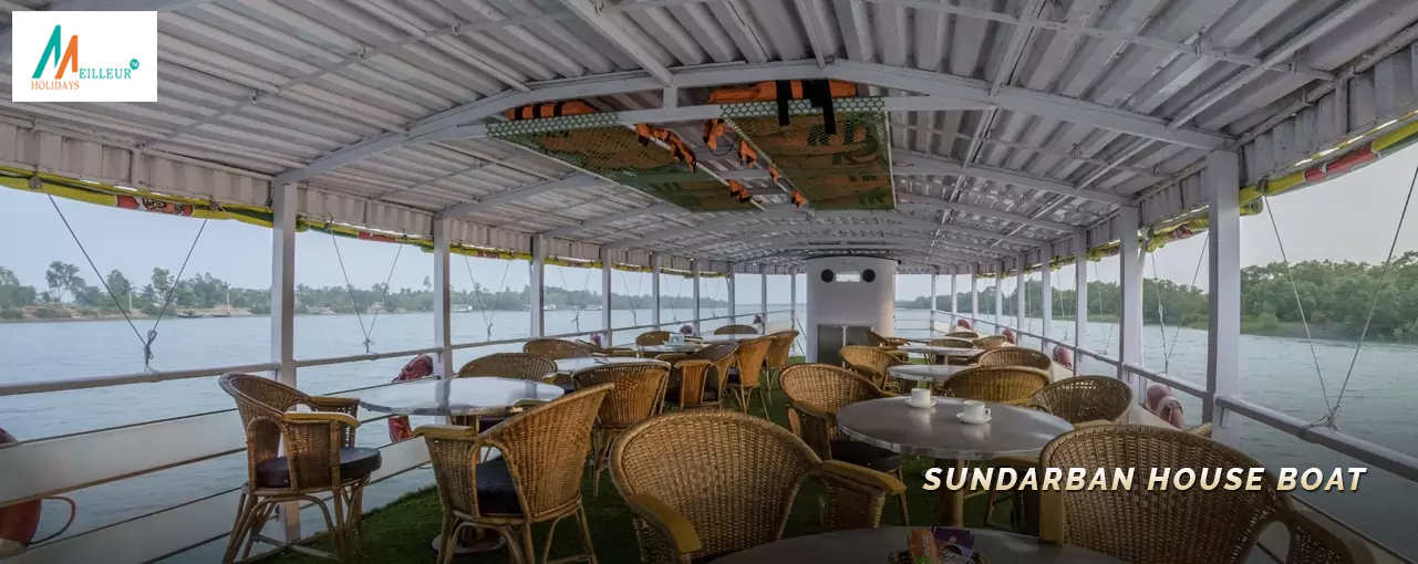 Sundarban Houseboat Tour house-boat-upper-seating-area